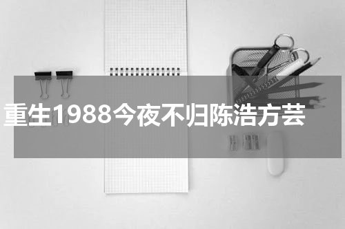 重生1988今夜不归陈浩方芸