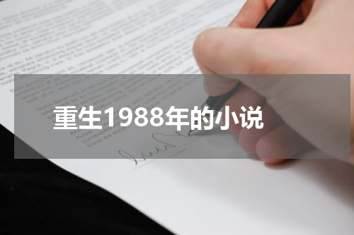 重生1988年的小说