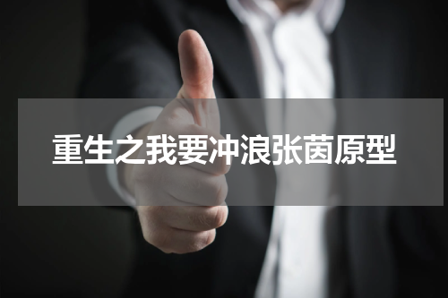重生之我要冲浪张茵原型