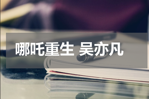 哪吒重生 吴亦凡