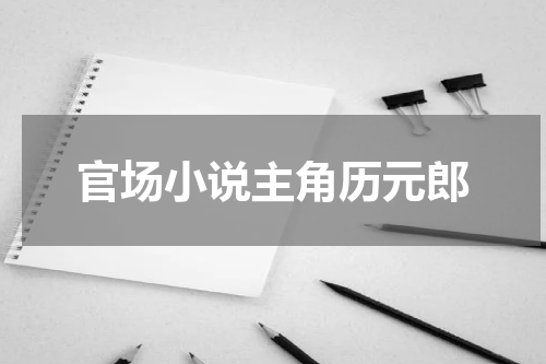 官场小说主角历元郎