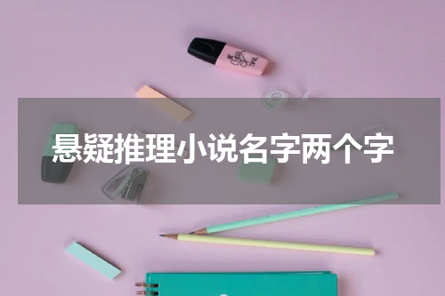 悬疑推理小说名字两个字