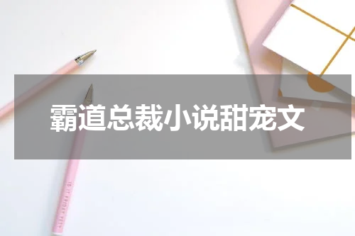 霸道总裁小说甜宠文
