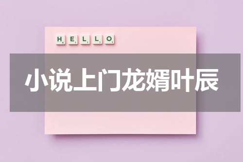 小说上门龙婿叶辰