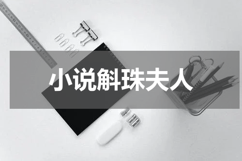 小说斛珠夫人