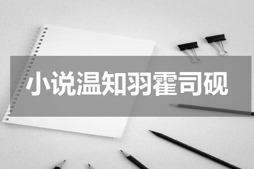 小说温知羽霍司砚