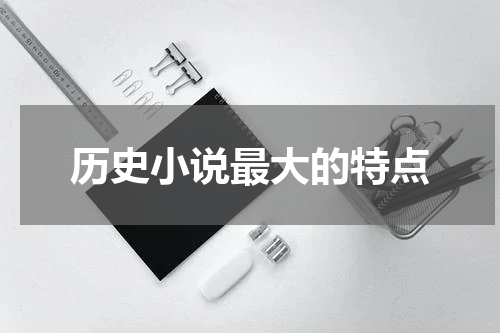历史小说最大的特点