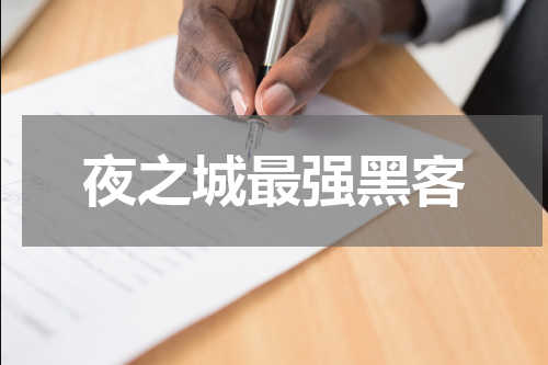夜之城最强黑客
