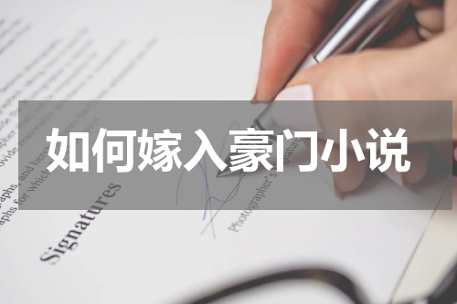 如何嫁入豪门小说