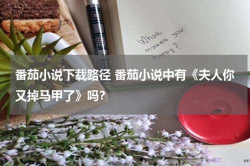 番茄小说下载路径 番茄小说中有《夫人你又掉马甲了》吗？