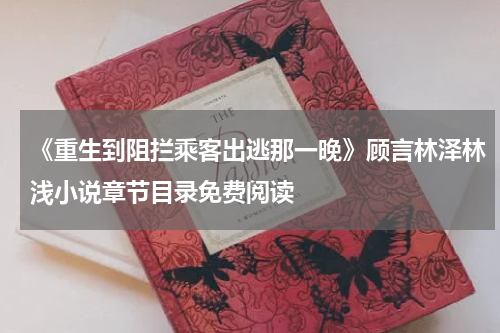 《重生到阻拦乘客出逃那一晚》顾言林泽林浅小说章节目录免费阅读