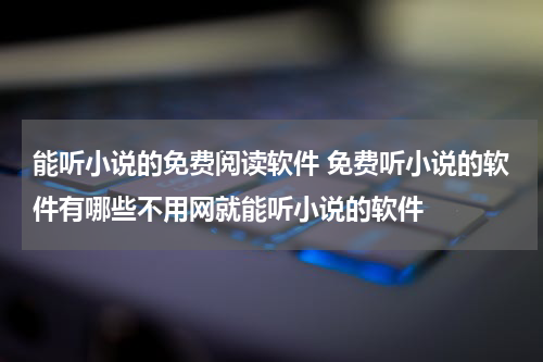 能听小说的免费阅读软件 免费听小说的软件有哪些不用网就能听小说的软件